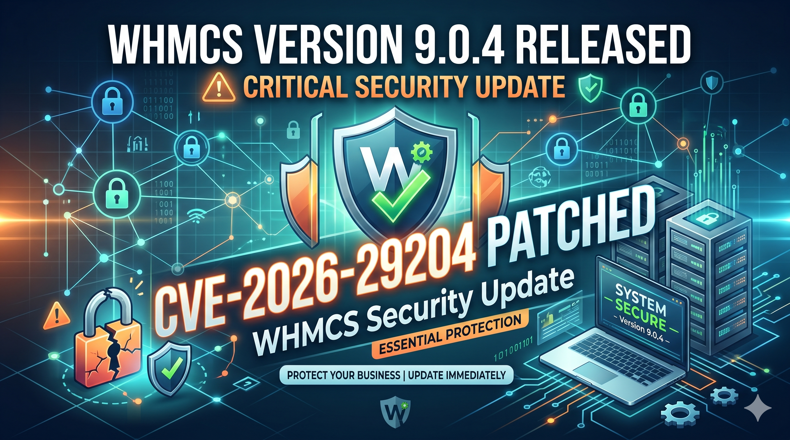WHMCS 9.0.4 Security Update – How to Patch CVE-2026-29204 on Your IPTV Server