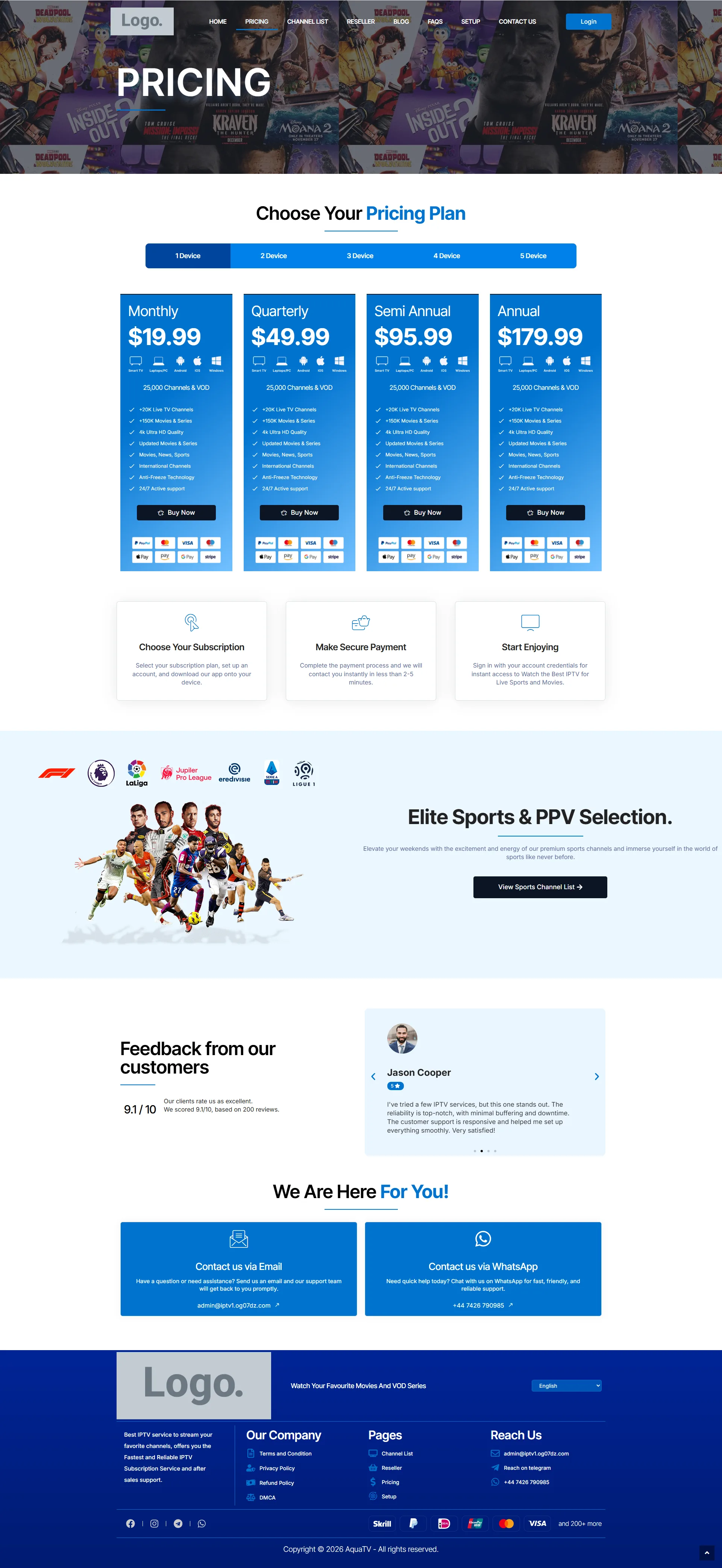Pricing Page