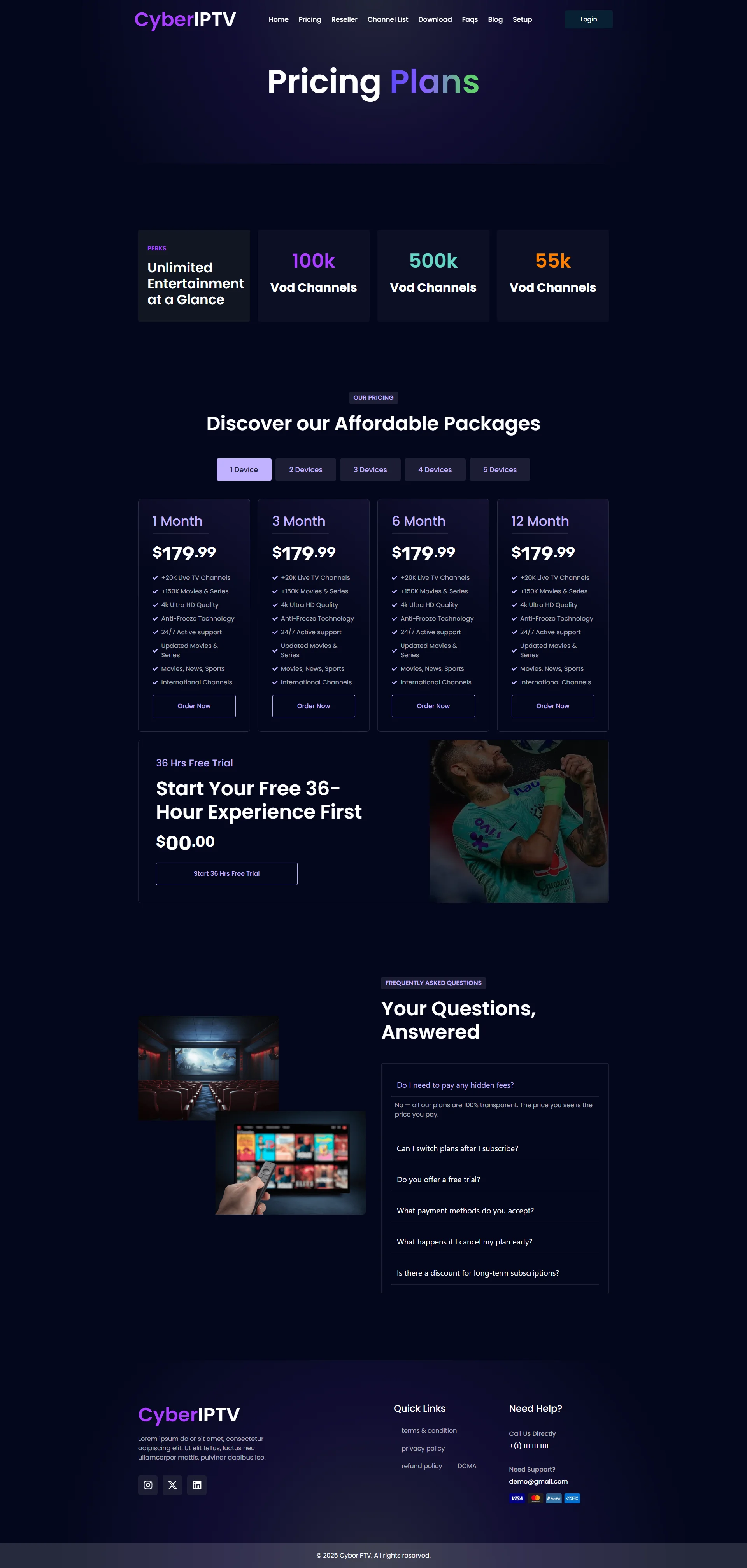 Pricing Page