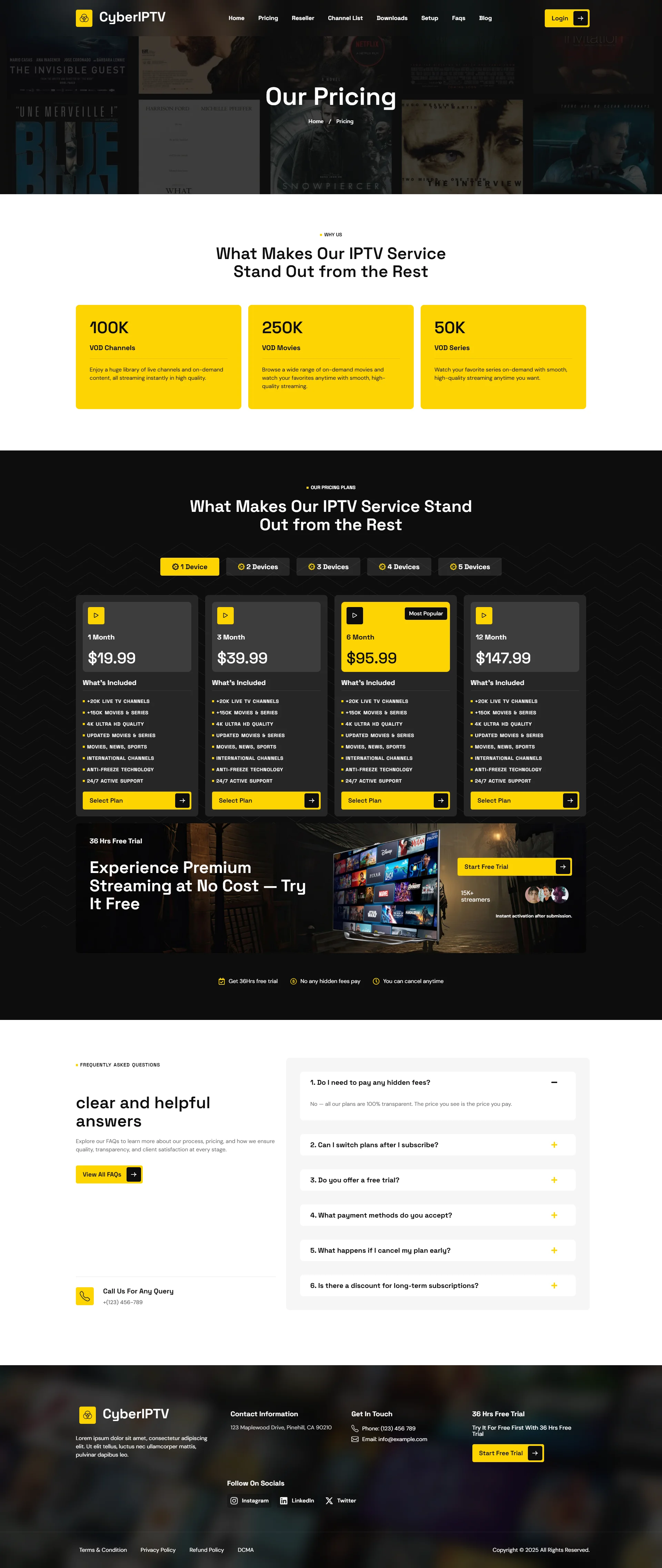 Pricing Page