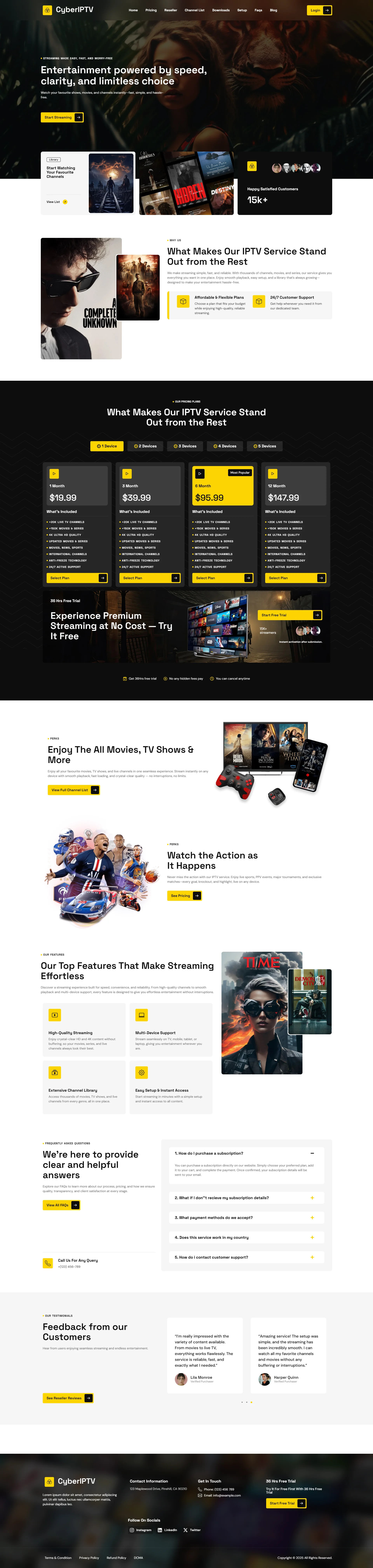 FastStream IPTV WordPress Theme