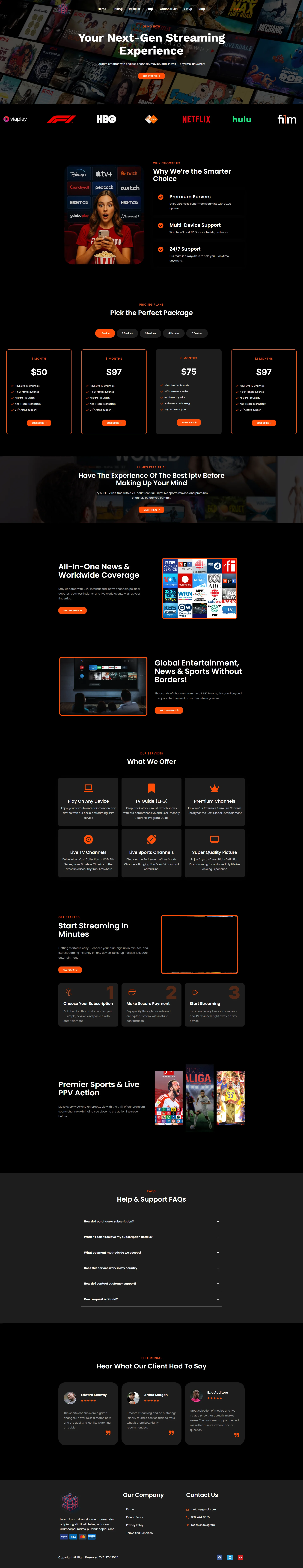 NextGen IPTV WordPress Theme
