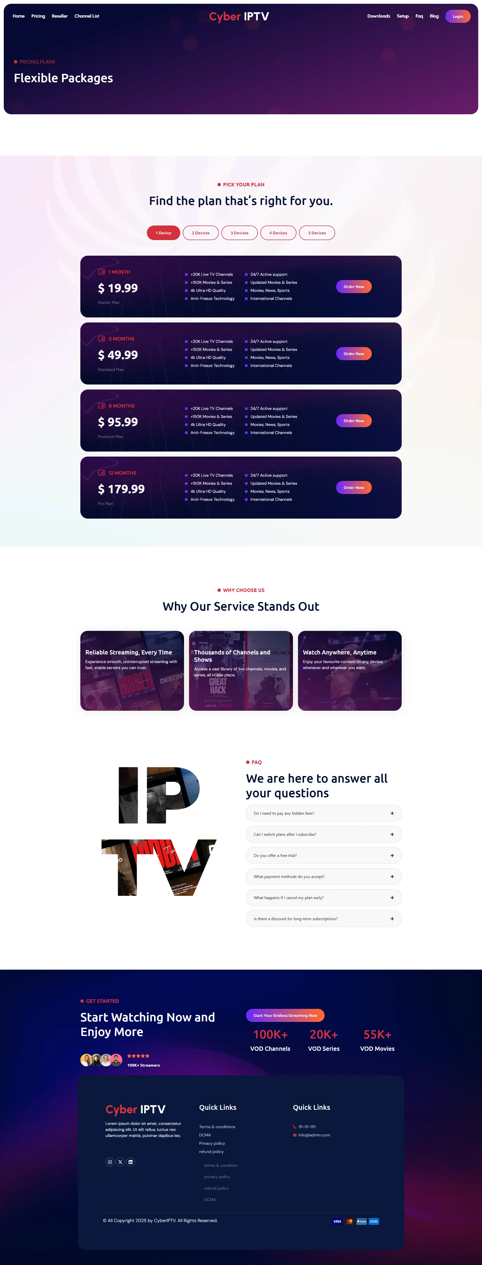 Pricing Page