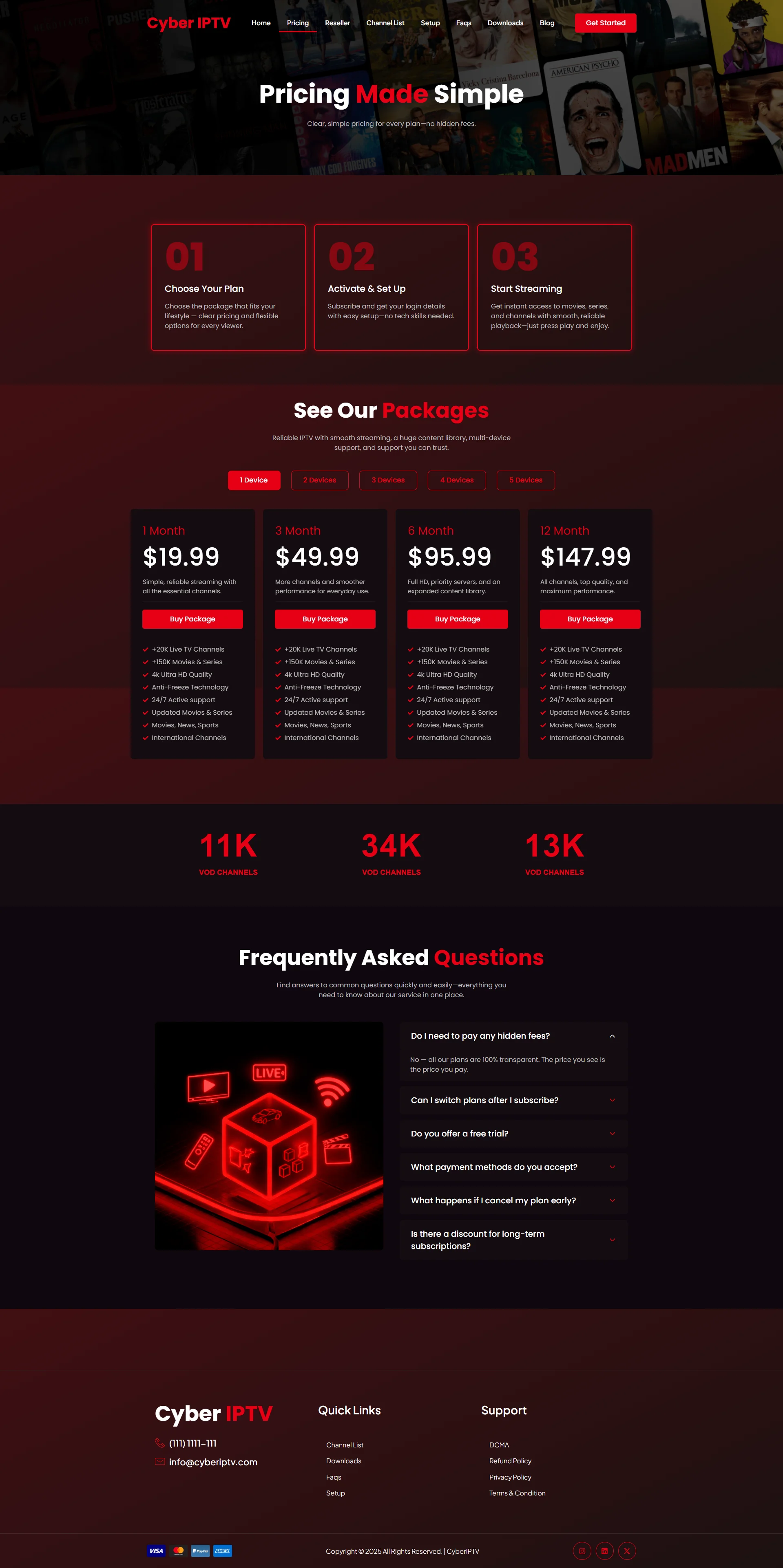 Pricing Page