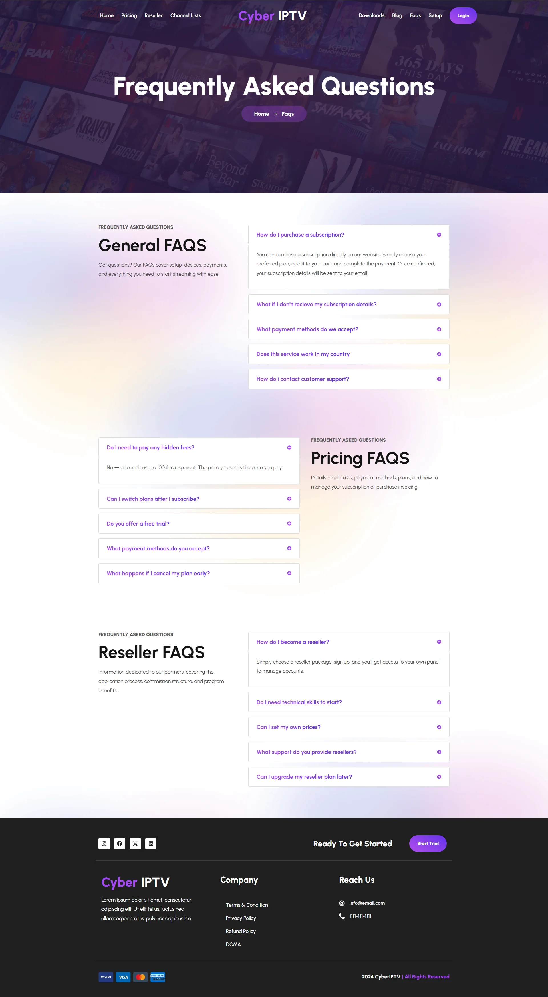 FAQ Page